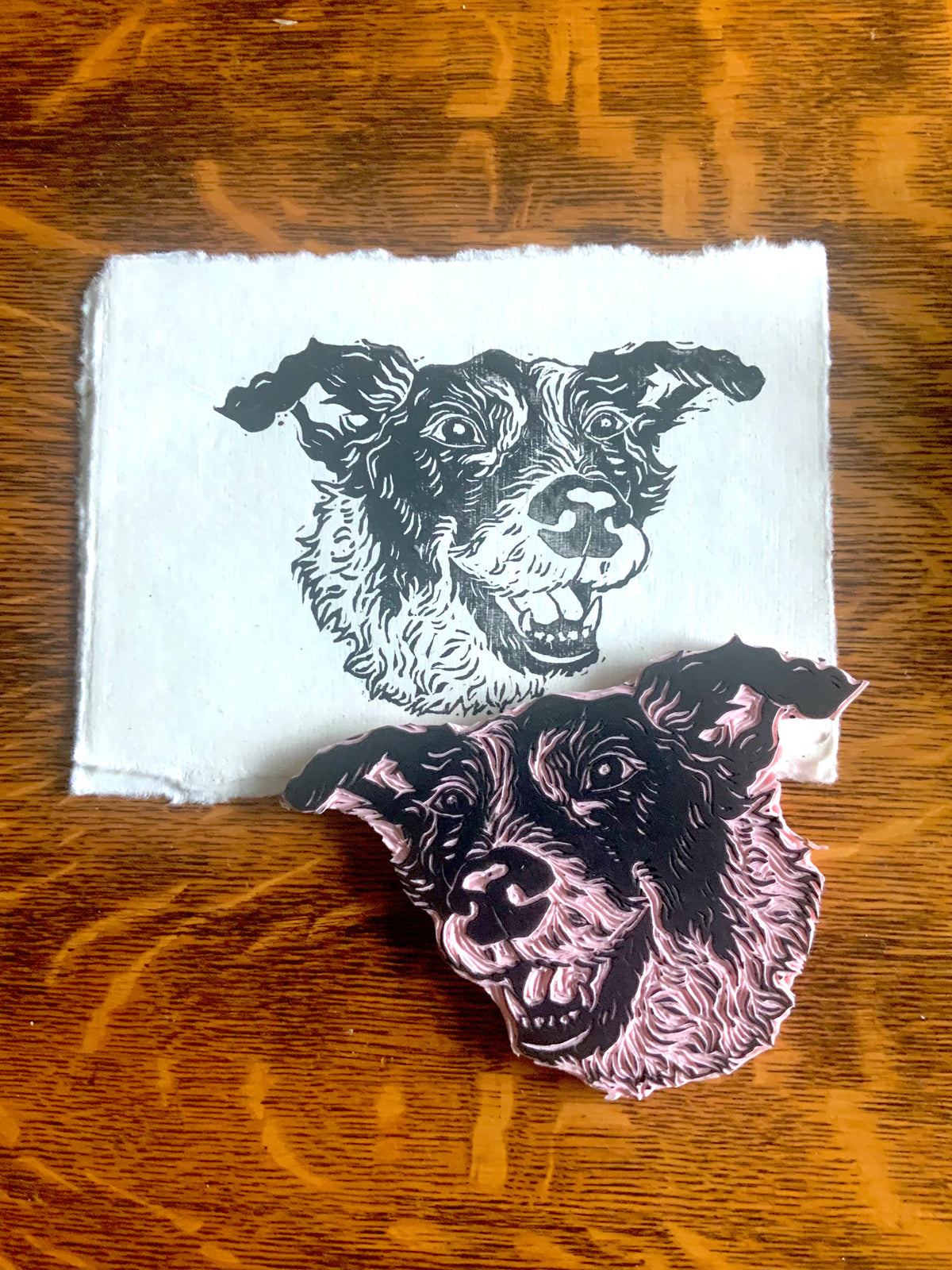 Pet portrait Custom Stamp Service