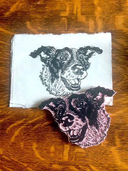 Pet portrait Custom Stamp Service