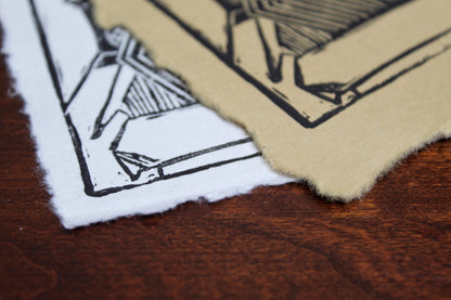 Phonograph Handmade Linocut Print