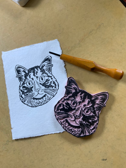 Pet portrait Custom Stamp Service