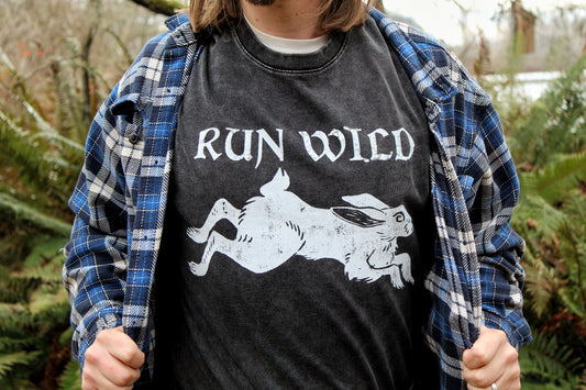 Run Wild Tshirt Black