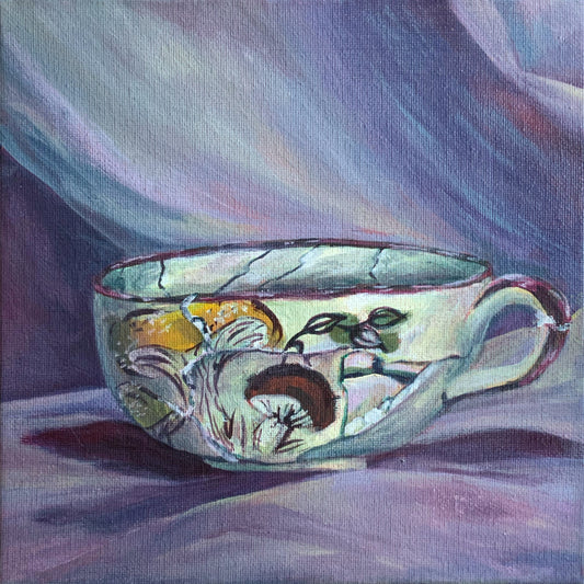 Broken Mushroom Mug Original Painting