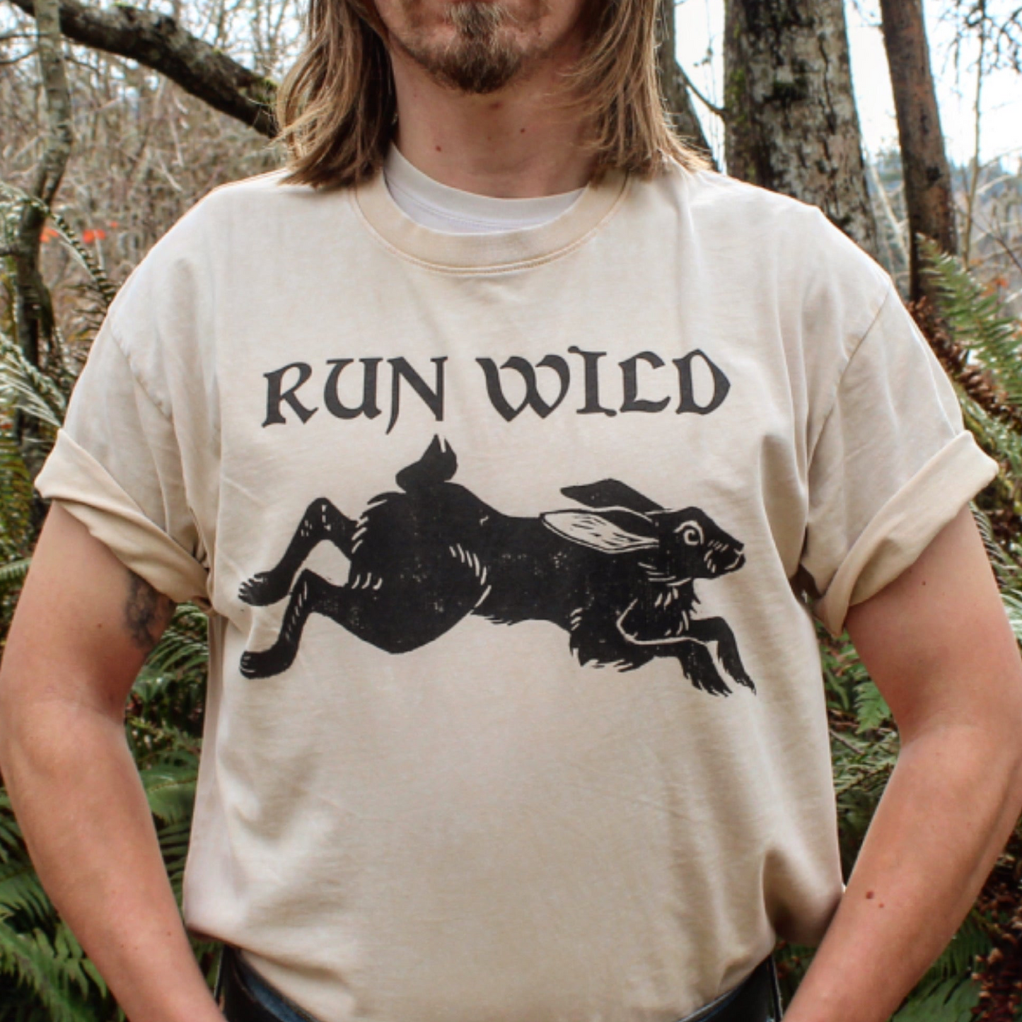 Run Wild Tan Tshirt