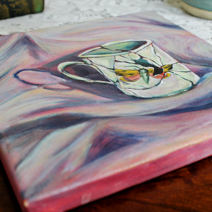 Broken Moth Mug Original Painting