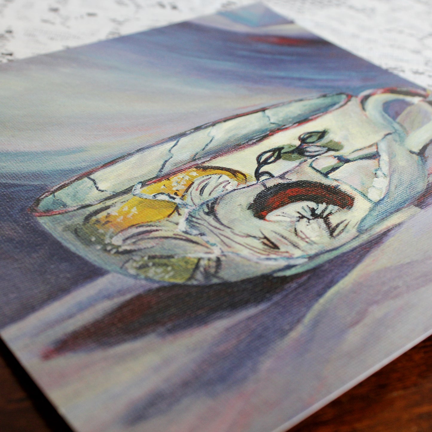 Broken Soup Mug 8x8 Art Print