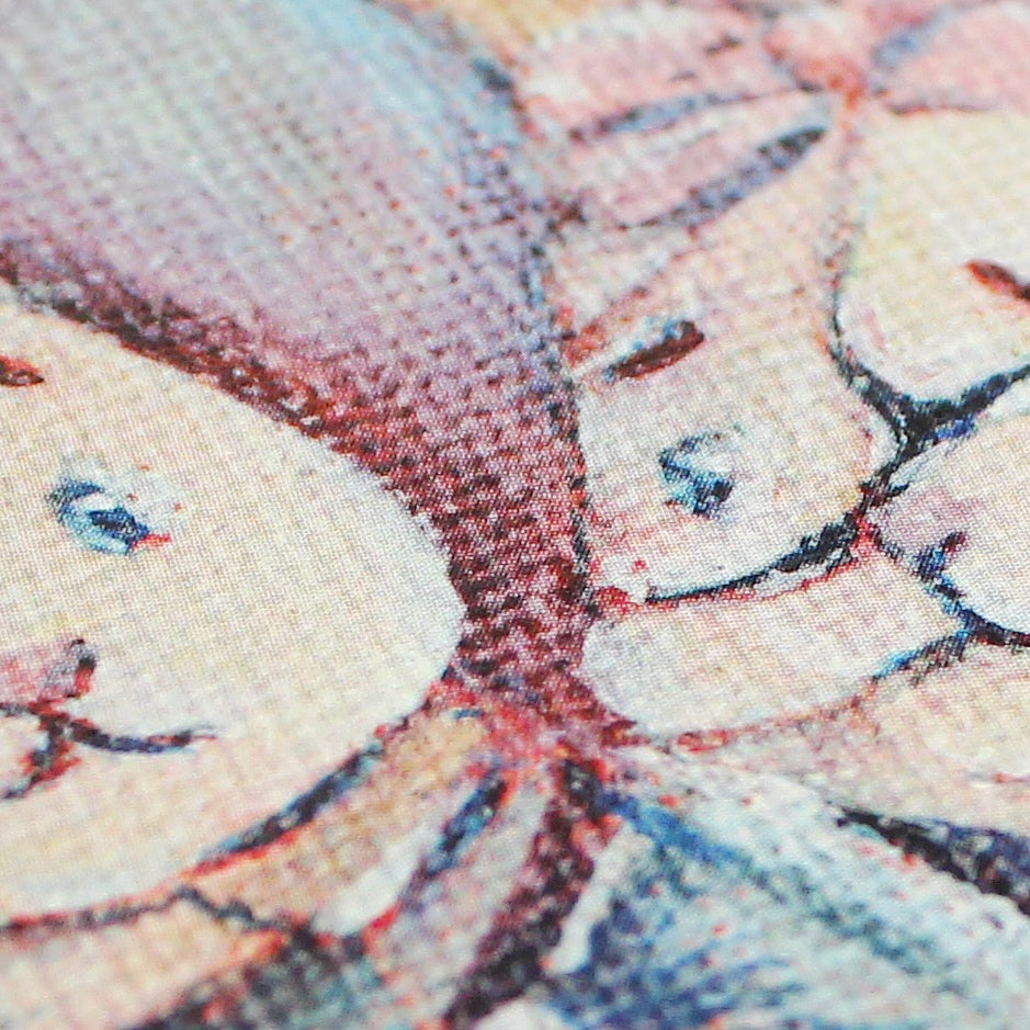 Broken Bunny Couple Art Print