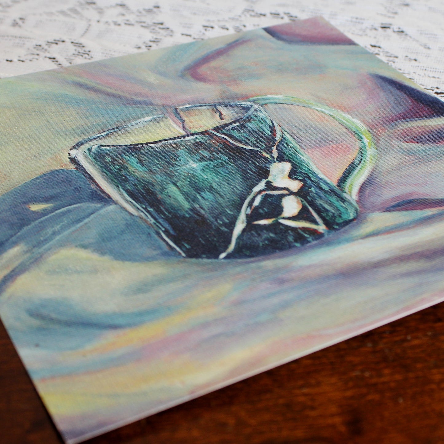 Starlight Teacup 8x8 Art Print