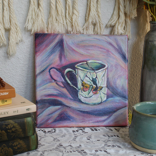 Broken Moth Mug Original Painting