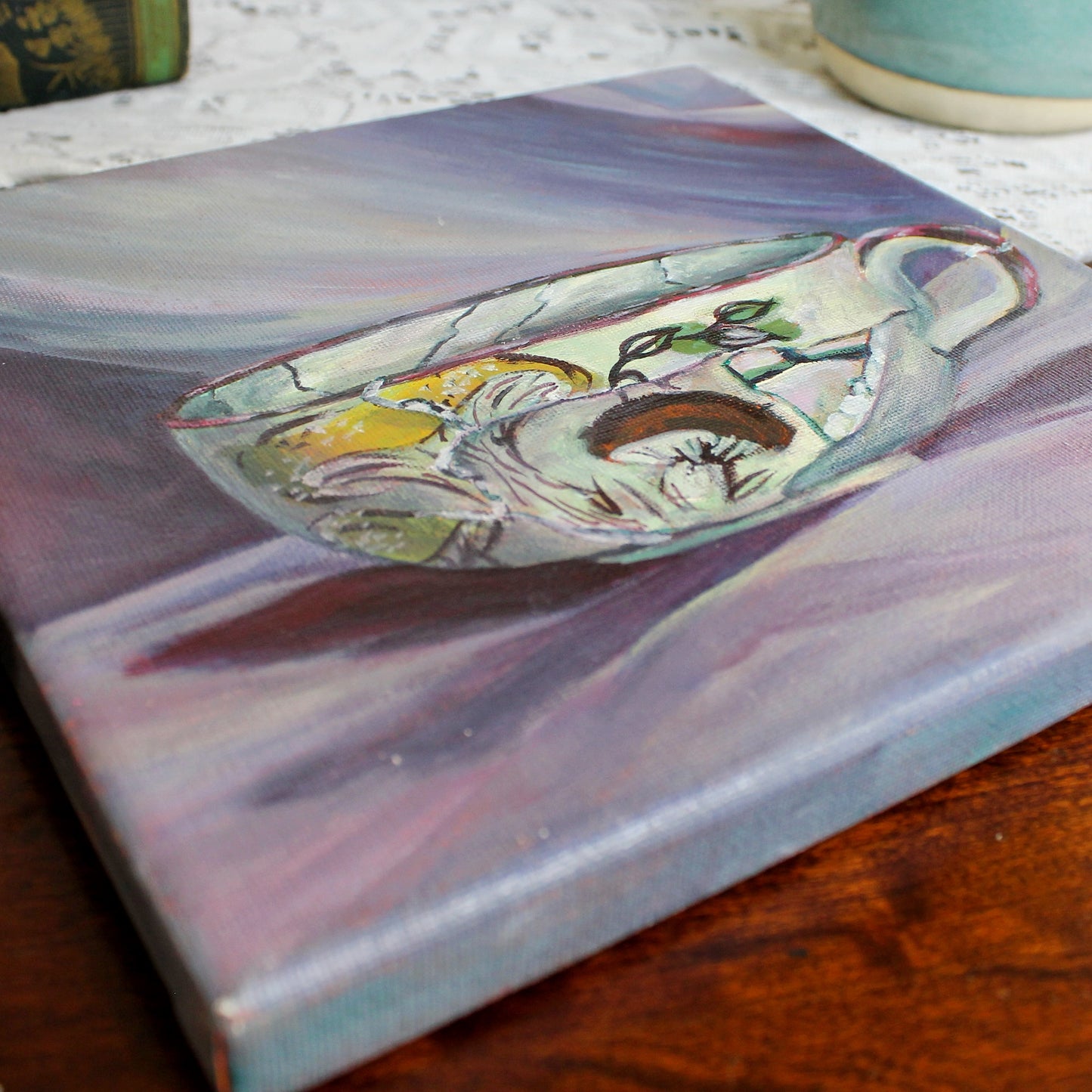 Broken Mushroom Mug Original Painting
