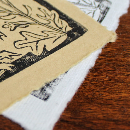 Wildflower Garden Handmade Linocut Print