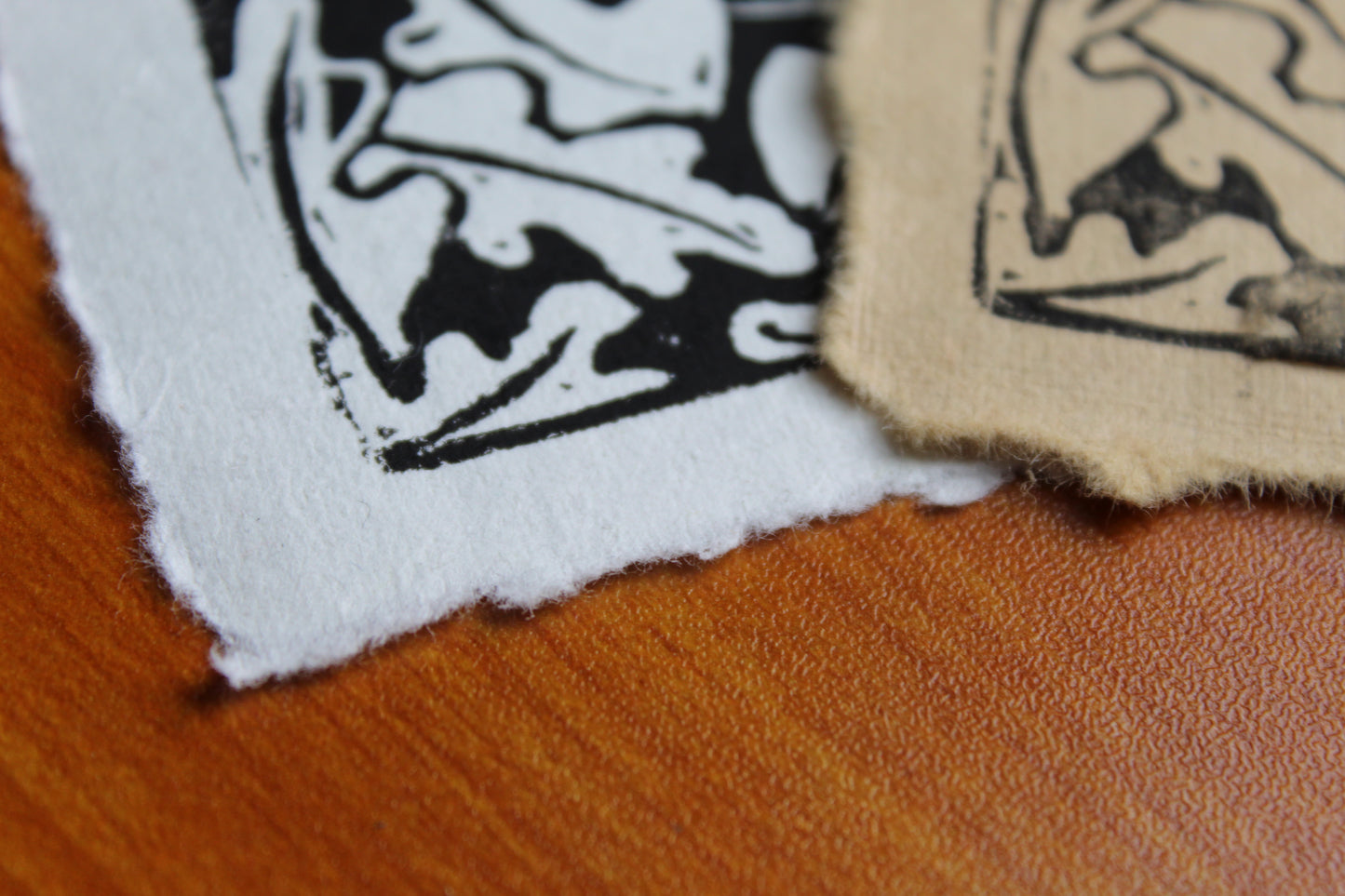 Sleeping Squirrel Lino Print