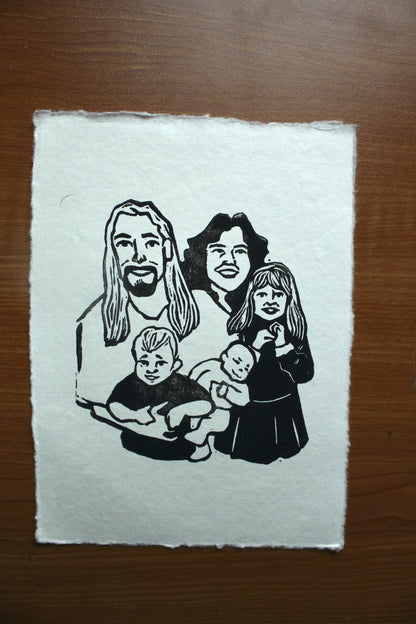 Family Portrait Custom Stamp