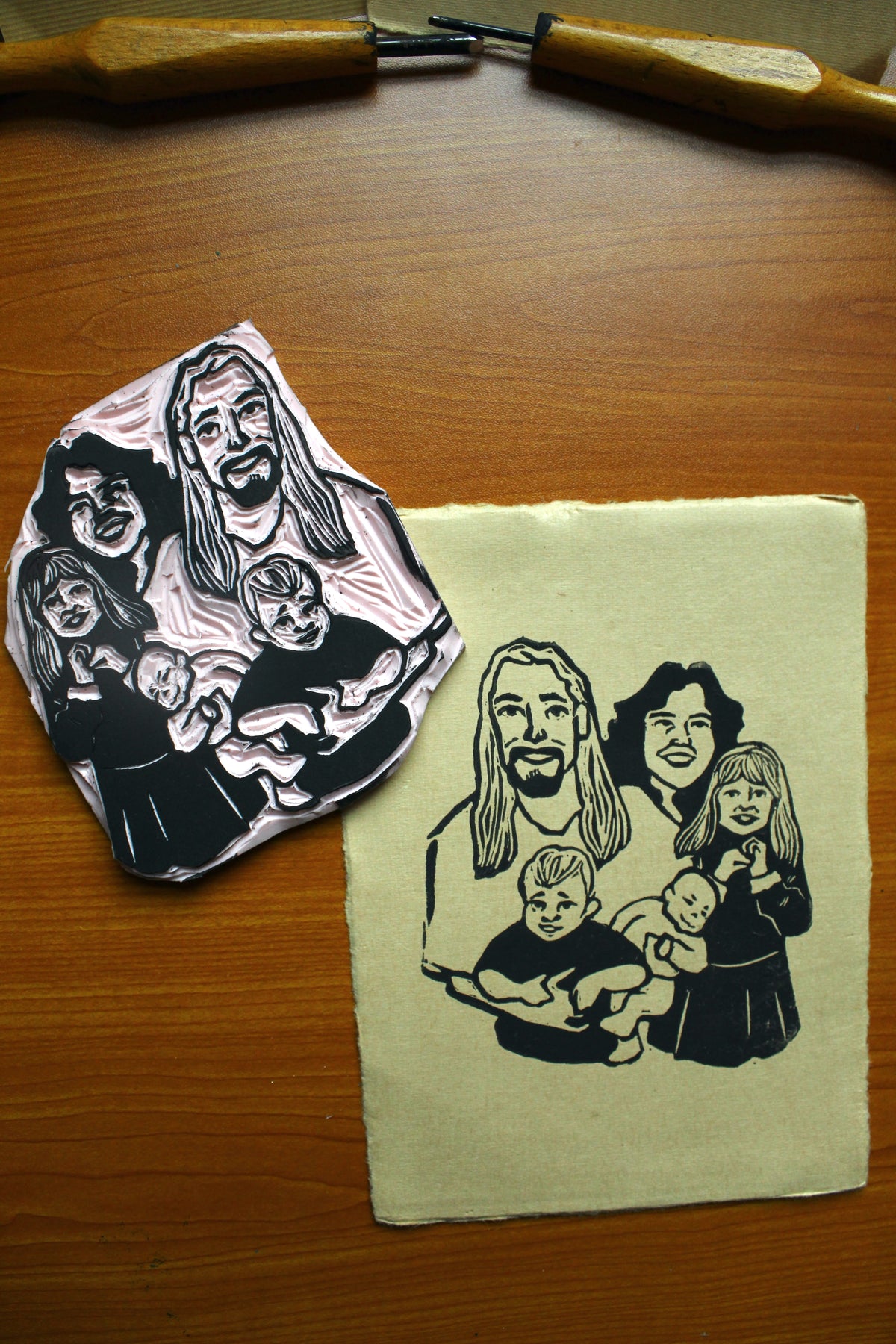 Family Portrait Custom Stamp