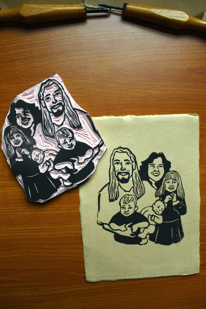 Family Portrait Custom Stamp